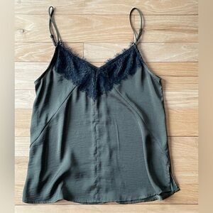 Express Lace Trim Satin Cami